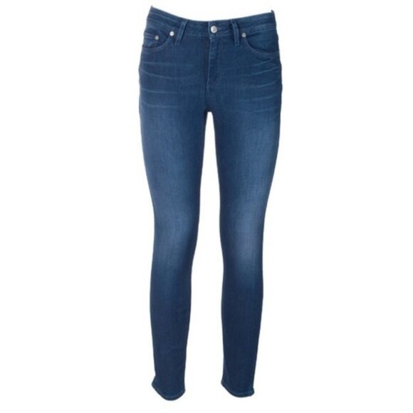 Acne Studios Skin 5 Ocean Skinny Slim Denim Jeans Mid High Rise Waisted Long 29 - Picture 10 of 10